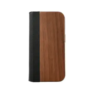 木目の美しさをシンプルに表現、質感が心地よいスタイリッシュな手帳型ケース