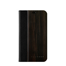 iPhone11Pro 用 手帳型木製iPhone11プロ用ケース　黒檀