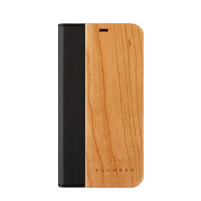 iPhone11Pro 用 手帳型木製iPhone12/12プロ用ケース　チェリー