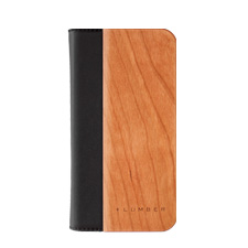 iPhone11Pro 用 手帳型木製iPhone13プロ用ケース　チェリー
