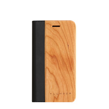 iPhone8/iPhone7用 手帳型木製スマートフォンケース　チェリー