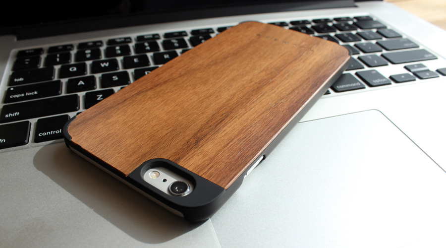 iPhone6 PLUS用 木製アイフォンケース　ウォールナット