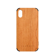 iPhoneXS/X用木製アイフォンケース　チェリー
