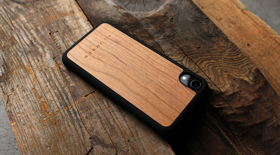 iPhoneXR用 木製アイフォンケース　チェリー
