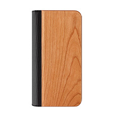機種を選ばない手帳型の木製マルチスマートフォンケース