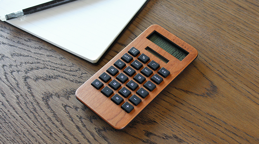 木製の計算機