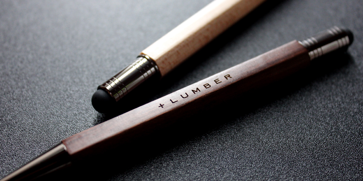 木製のタッチペン＆ボールペン
